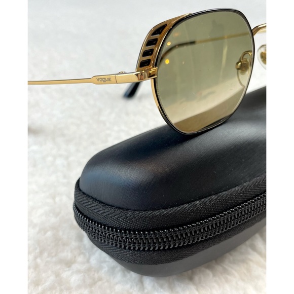VOGUE EYEWEAR • Hailey Bieber Black and Gold VO4131 Prescription Sunglasses - Picture 10 of 16